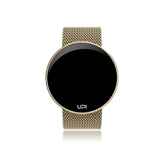 UPWATCH ROUND STEEL GOLD