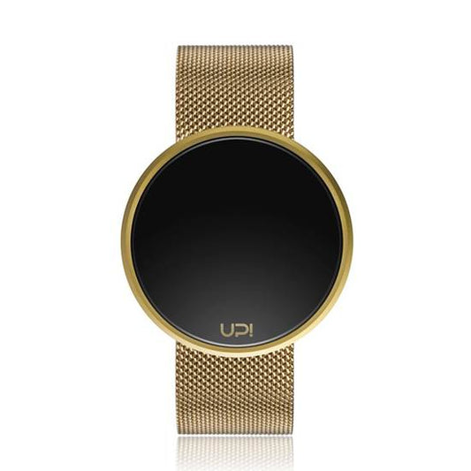 UPWATCH ROUND STEEL GOLD