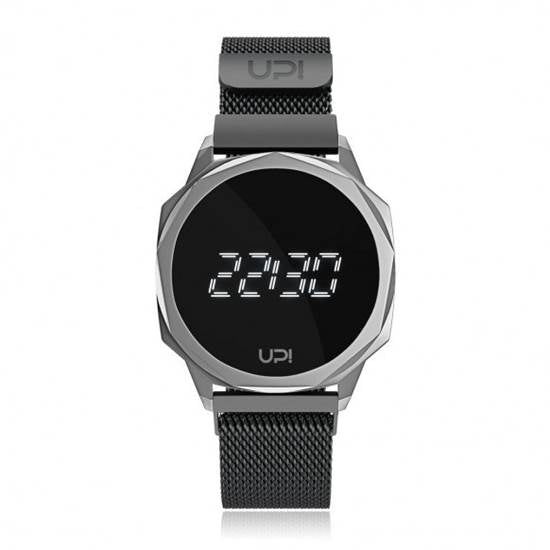 UPWATCH ICON SILVER&BLACK LOOP BAND