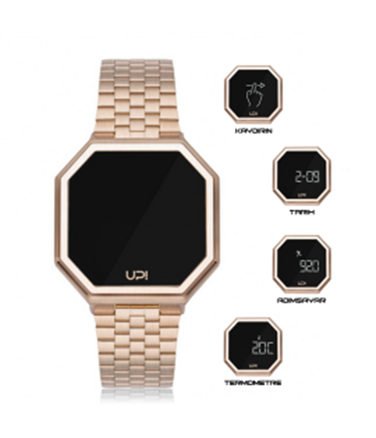 UPWATCH EDGE MATTE ROSE GOLD +