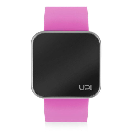 UPWATCH TOUCH MATTE SILVER&NPINK